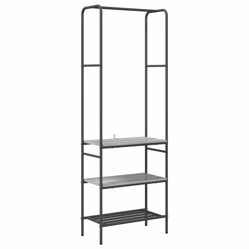 Stalak za odjeću s policama Sivi hrast sonoma 60 x 30 x 171 cm Cijena