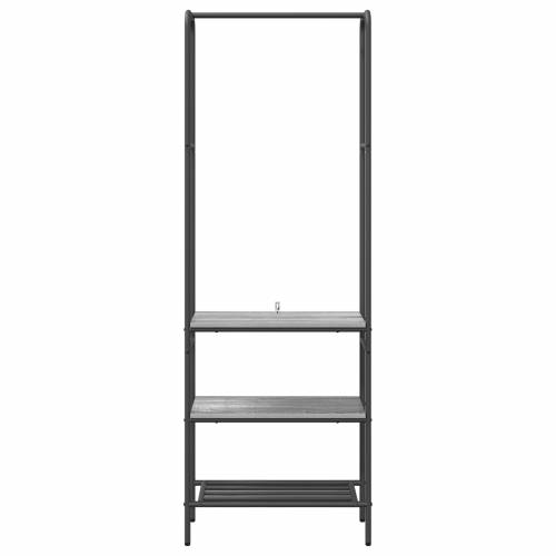 Stalak za odjeću s policama Sivi hrast sonoma 60 x 30 x 171 cm Cijena