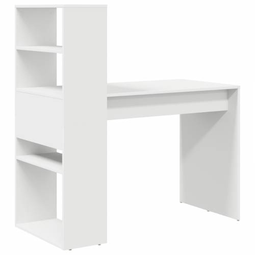 stol s skladištem bijeli 113x54x120 cm konstruirano drvo Cijena