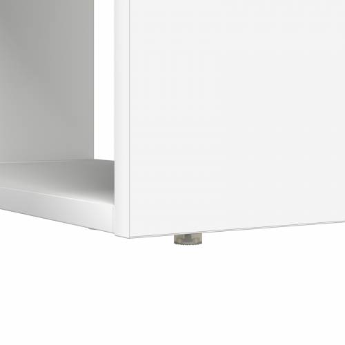 stol s skladištem bijeli 113x54x120 cm konstruirano drvo Cijena
