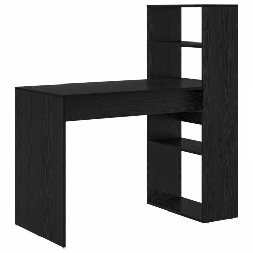 Stol s pohranom crni hrast 113x54x120 cm Konstruirano drvo Cijena