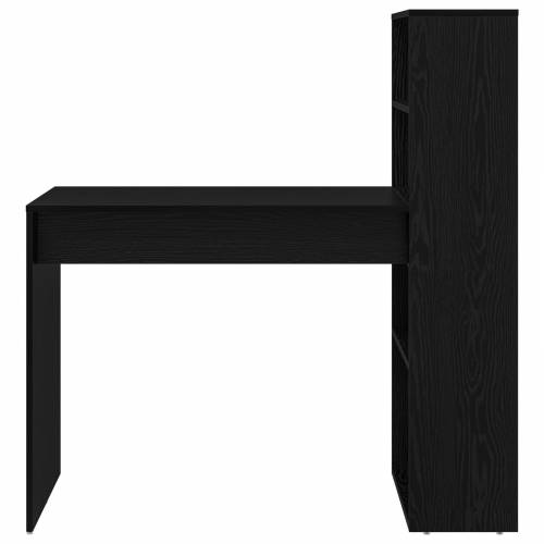 Stol s pohranom crni hrast 113x54x120 cm Konstruirano drvo Cijena