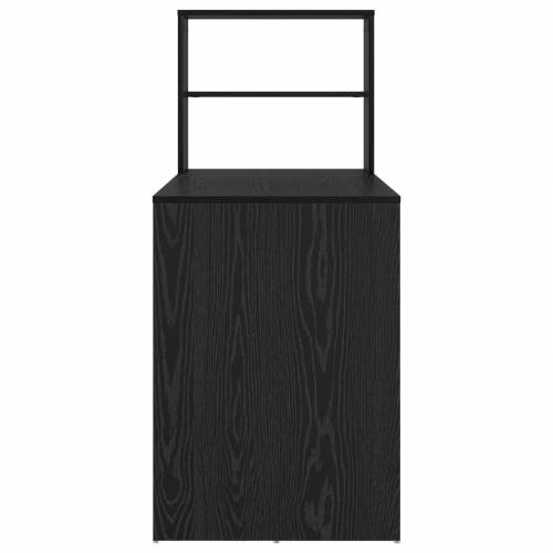 Stol s pohranom crni hrast 113x54x120 cm Konstruirano drvo Cijena