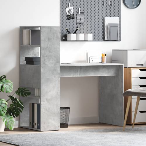 Stol sa Pohranjivanjem Betonska siva 113x54x120 cm Konstruirano drvo Cijena