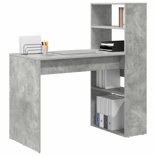 Stol sa Pohranjivanjem Betonska siva 113x54x120 cm Konstruirano drvo Cijena