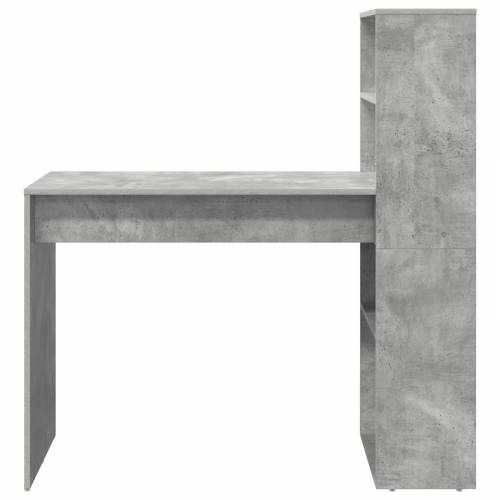 Stol sa Pohranjivanjem Betonska siva 113x54x120 cm Konstruirano drvo Cijena