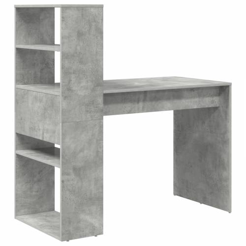 Stol sa Pohranjivanjem Betonska siva 113x54x120 cm Konstruirano drvo Cijena