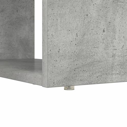 Stol sa Pohranjivanjem Betonska siva 113x54x120 cm Konstruirano drvo Cijena