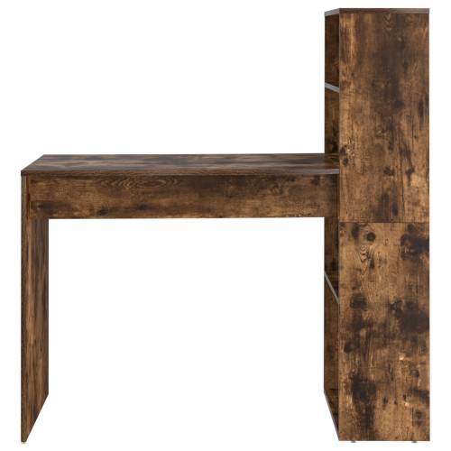 Stol s pohranom dimljenog hrasta 113x54x120 cm Konstruirano drvo Cijena