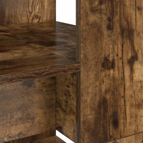 Stol s pohranom dimljenog hrasta 113x54x120 cm Konstruirano drvo Cijena