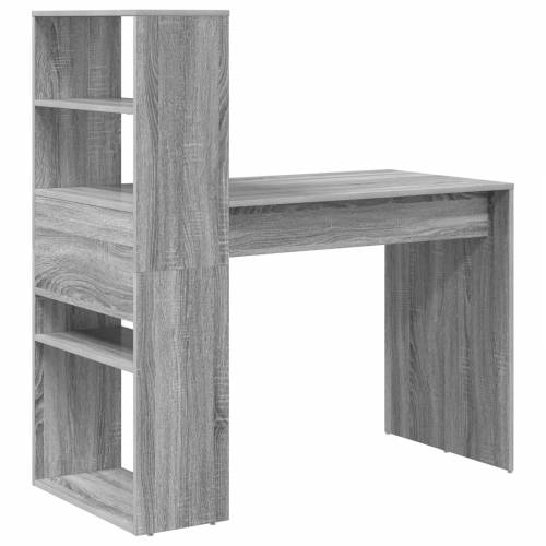 Stol s pohranom Sivi sonoma 113x54x120 cm Konstruirano drvo Cijena