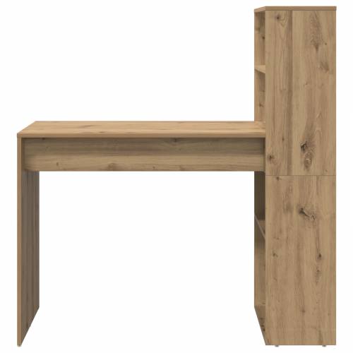Stol s pohranom Umjetnički hrast 113x54x120 cm Inženjerska drva Cijena