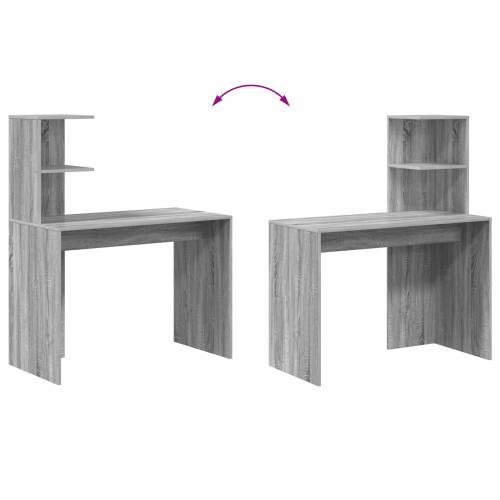 Sivi radni stol Siva sonoma MDF Standardna veličina stola Cijena
