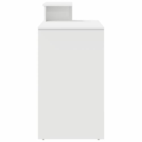 Stol s Skladištem Bijeli 120.5x44x88.5 cm Inžinjerirano Drvo Cijena