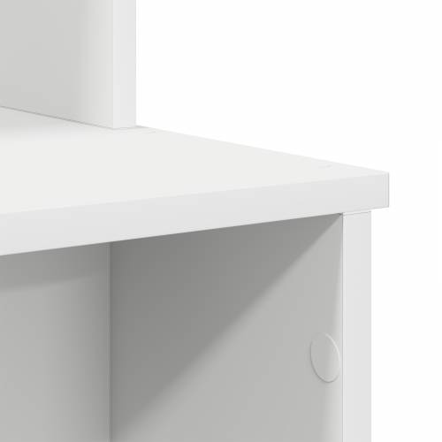 Stol s Skladištem Bijeli 120.5x44x88.5 cm Inžinjerirano Drvo Cijena