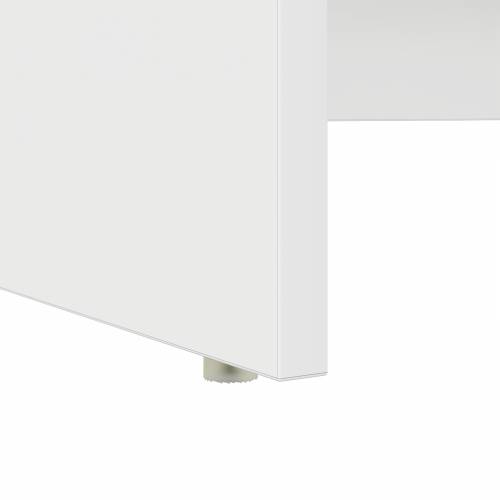 Stol s Skladištem Bijeli 120.5x44x88.5 cm Inžinjerirano Drvo Cijena