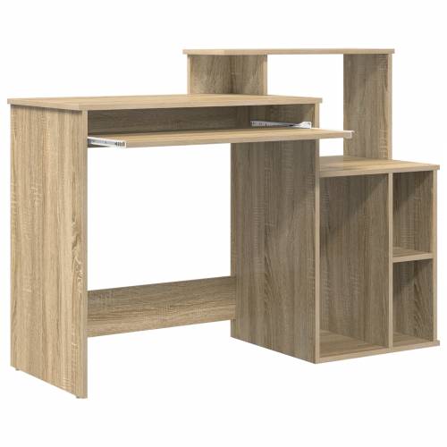 Stol s pohranom od sonoma hrasta 120.5x44x88.5 cm konstruirano drvo Cijena
