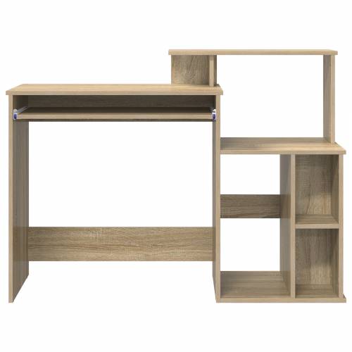 Stol s pohranom od sonoma hrasta 120.5x44x88.5 cm konstruirano drvo Cijena