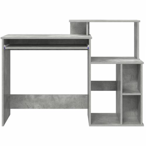 Stol s pohranom Beton siva 120.5x44x88.5 cm Konstruirano drvo Cijena