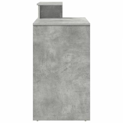 Stol s pohranom Beton siva 120.5x44x88.5 cm Konstruirano drvo Cijena
