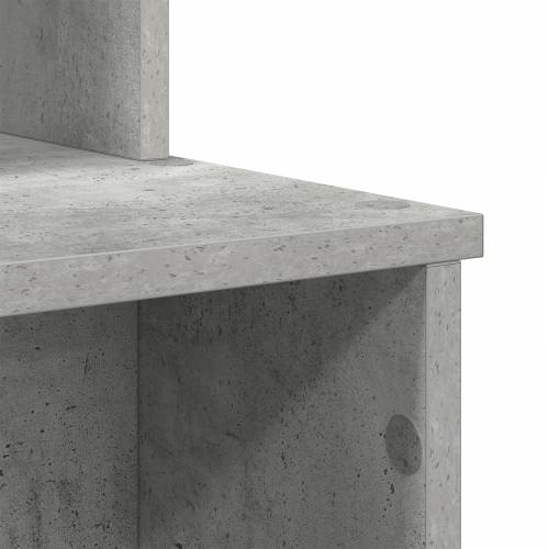 Stol s pohranom Beton siva 120.5x44x88.5 cm Konstruirano drvo Cijena
