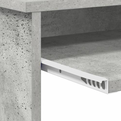 Stol s pohranom Beton siva 120.5x44x88.5 cm Konstruirano drvo Cijena