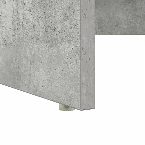 Stol s pohranom Beton siva 120.5x44x88.5 cm Konstruirano drvo Cijena