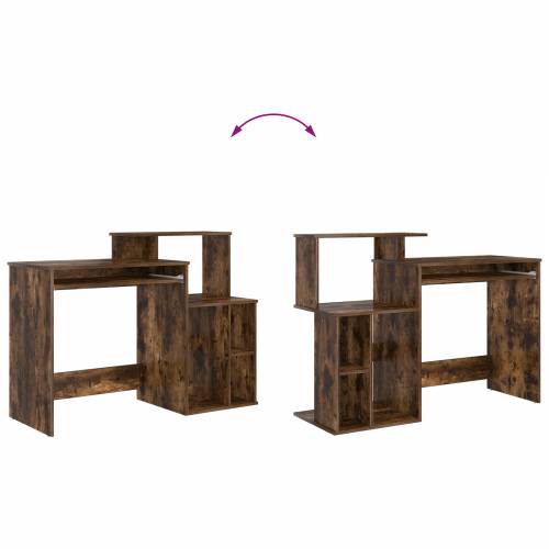 Stol s pohranom dimnjaci od hrasta 120.5x44x88.5 cm Konstruirano drvo Cijena