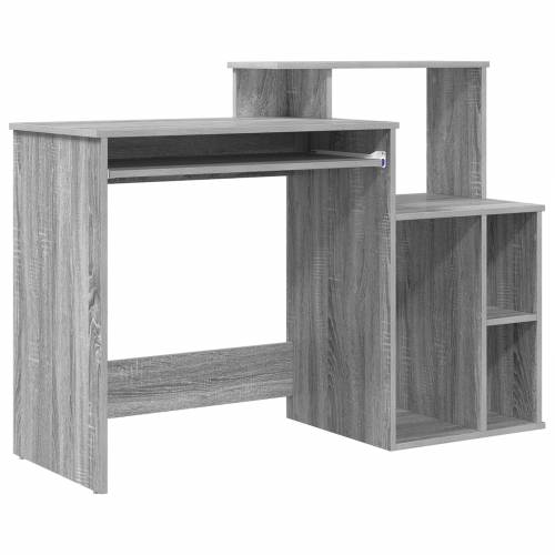 Stol sa skladištem Siva sonoma 120,5x44x88,5 cm Konstruirano drvo Cijena