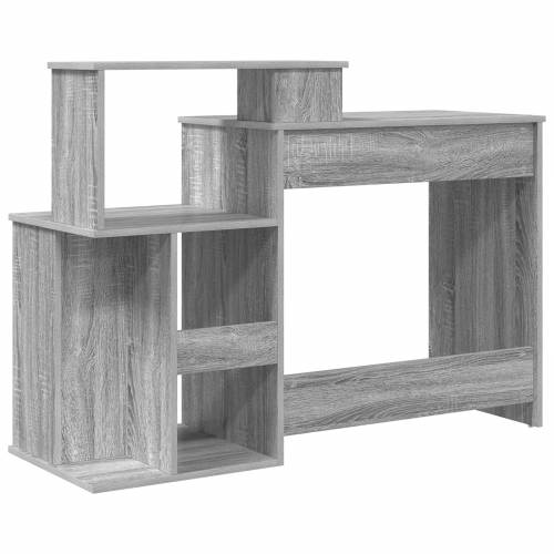 Stol sa skladištem Siva sonoma 120,5x44x88,5 cm Konstruirano drvo Cijena