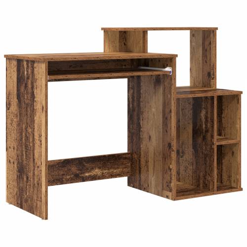 Stol s pohranom Stari drvo 120.5x44x88.5 cm Inženjersko drvo Cijena