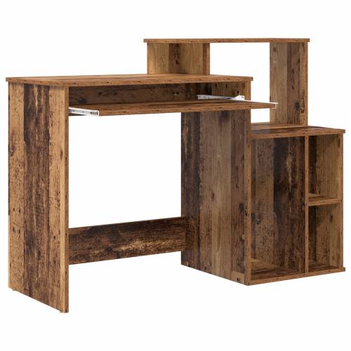 Stol s pohranom Stari drvo 120.5x44x88.5 cm Inženjersko drvo Cijena