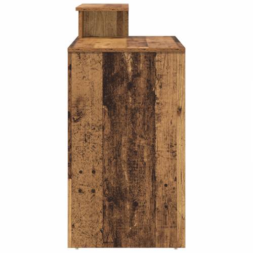 Stol s pohranom Stari drvo 120.5x44x88.5 cm Inženjersko drvo Cijena