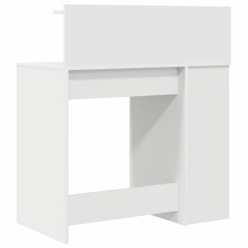 Stol sa skladištenjem Bijeli 90x48x101.5 cm Konstruirano drvo Cijena