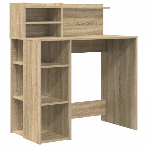 Stol s pohranom Sonoma hrast 90x48x101.5 cm Inženjersko drvo Cijena