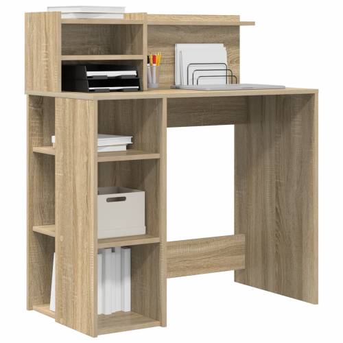 Stol s pohranom Sonoma hrast 90x48x101.5 cm Inženjersko drvo Cijena