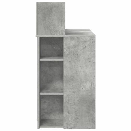 Stol s policom Betonski sivi 90x48x101.5 cm Konstruirano drvo Cijena