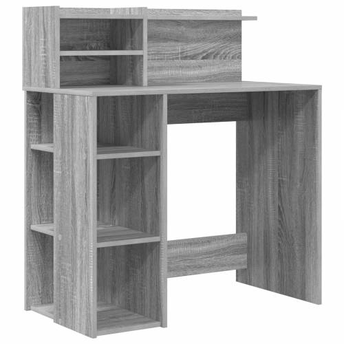 Stol s Policama Siva sonoma 90x48x101.5 cm Konstruirano drvo Cijena
