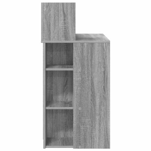 Stol s Policama Siva sonoma 90x48x101.5 cm Konstruirano drvo Cijena