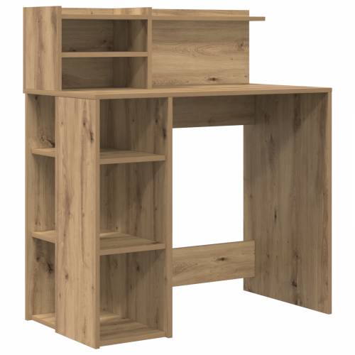 Stol s skladištem Umjetni hrast 90x48x101.5 cm Konstruirano drvo Cijena
