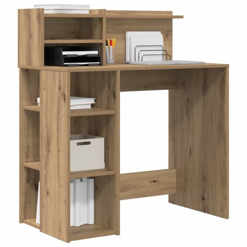 Stol s skladištem Umjetni hrast 90x48x101.5 cm Konstruirano drvo Cijena
