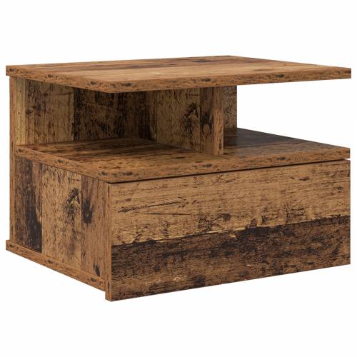 Floating noćni ormarić Staro drvo 40x31x27 cm Od drva Cijena