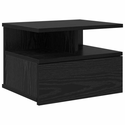 Floating Nightstand Crni hrast 40x31x27 cm Konstruirano drvo Cijena