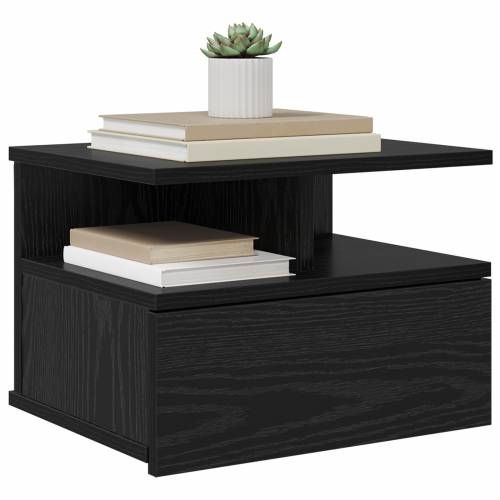 Floating Nightstand Crni hrast 40x31x27 cm Konstruirano drvo Cijena
