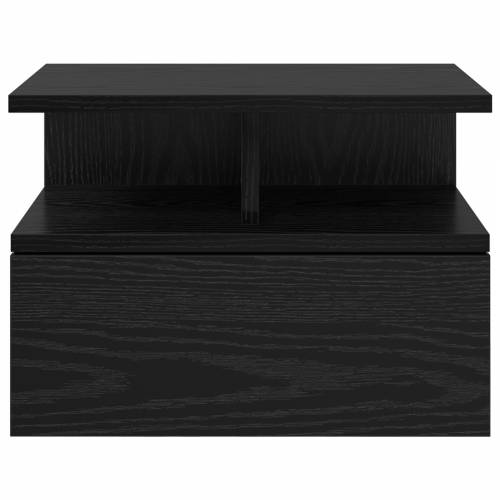Floating Nightstand Crni hrast 40x31x27 cm Konstruirano drvo Cijena
