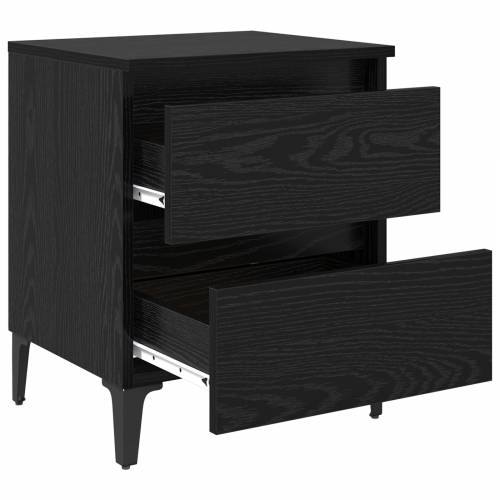 Noćni ormarići 2 kom Crna hrastovina 40x35x50 cm Drvo Cijena