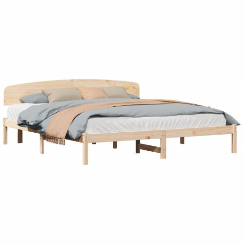 Krevet s Uzglavljem 200x200 cm Masivna Borovina Cijena