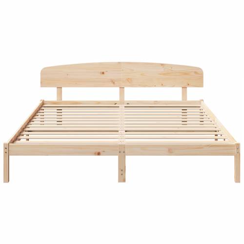 Krevet s Uzglavljem 200x200 cm Masivna Borovina Cijena