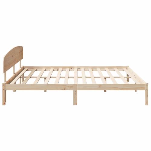 Krevet s Uzglavljem 200x200 cm Masivna Borovina Cijena