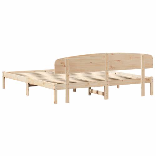 Krevet s Uzglavljem 200x200 cm Masivna Borovina Cijena